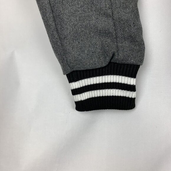 Borderlands Insert Coin Unisex Varsity Jacket S Black & Gray With Striped Cuffs - Picture 4 of 9